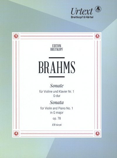 J. Brahms: Sonate 1 G-Dur Op 78