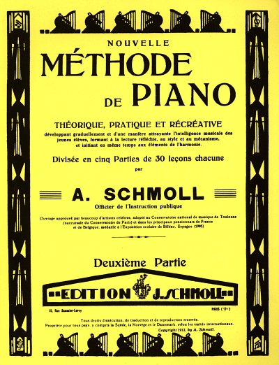 Méthode de piano Vol.2, Klav