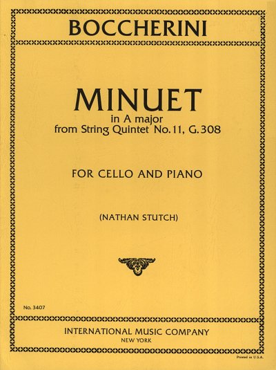 L. Boccherini: Minuetto La Dal Quintetto N. 11 (Dtutch) (Bu)