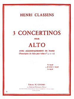 H. Classens: Concertino n°2 en ré min. et maj., VaKlv (Bu)