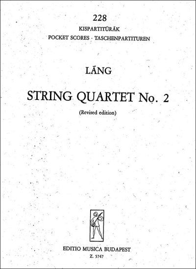 I. Láng: Streichquartett Nr. 2, 2VlVaVc (Stp)