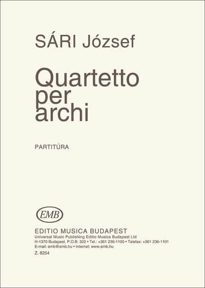 J. Sári: String Quartet