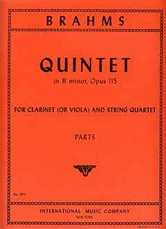 J. Brahms: Quintetto Op.115 Si M.