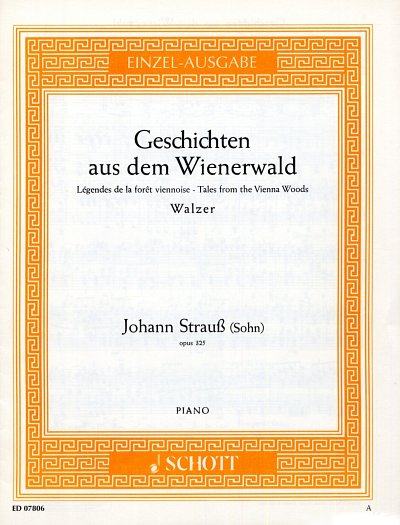 J. Strauß (Sohn): Geschichten aus dem Wienerwald op. 3, Klav