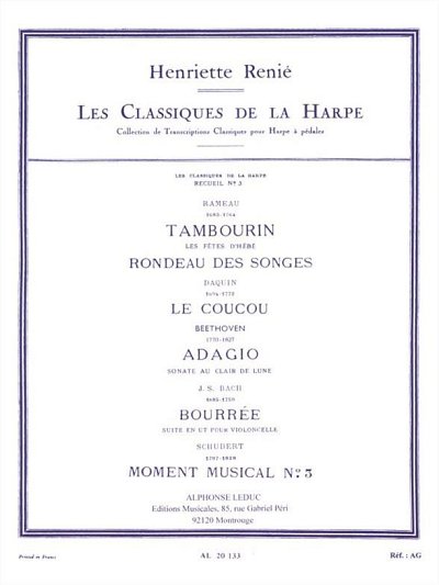 H. Renié: Les Classiques de la Harpe Vol. 3 (Part.)
