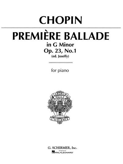 F. Chopin: Ballade No.1 In G Minor Op.23, Klav