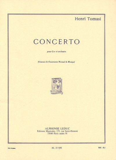 H. Tomasi: Concerto For Horn And Orchest, HrnKlav (KlavpaSt)
