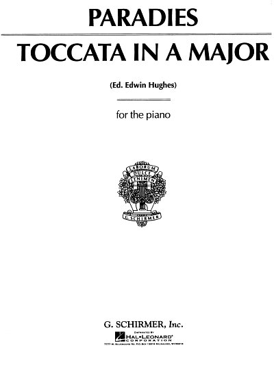 P.D. Paradisi et al.: Toccata in A Major