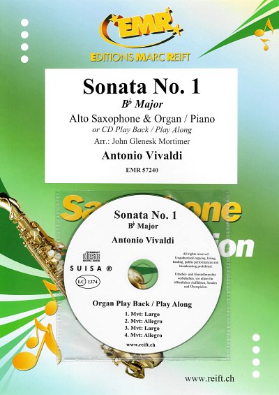 A. Vivaldi: Sonata No. 1, AsaxKlaOrg (+CD)