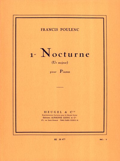 F. Poulenc: Nocturne No.1 In C, Klav