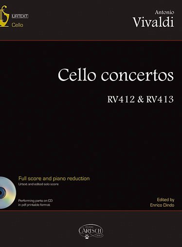 Cello Concertos RV412 & RV413, Volume 2, Vc (+CD)
