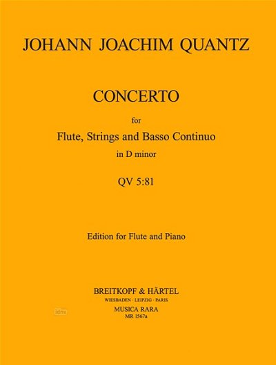 J.J. Quantz: Konzert d-Moll QV 5:81, FlKlav (KlavpaSt)