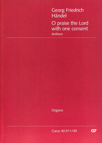 G.F. Haendel: O praise the Lord HWV 254; Anthem / Einzelstim