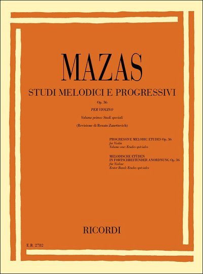 J.F. Mazas: Studi Melodici E Progressivi Op. 36, Viol