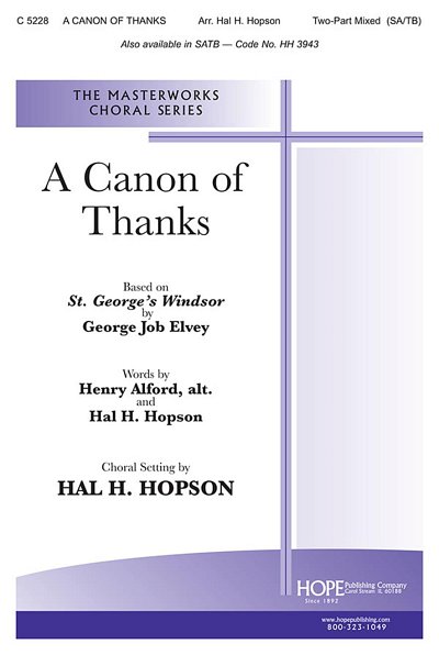 H. Hopson: Canon of Thanks, A, Ch2Klav