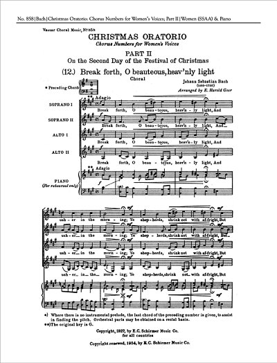 J.S. Bach: Christmas Oratorio, Part 2: Choruses
