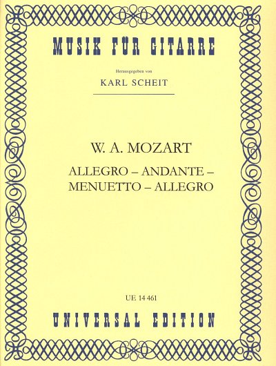 W.A. Mozart: Allegro - Andante - Menuetto - Allegro aus KV 487