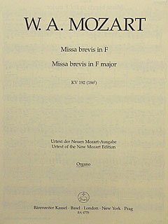 W.A. Mozart: Missa brevis F-Dur KV 192 (186f), Org