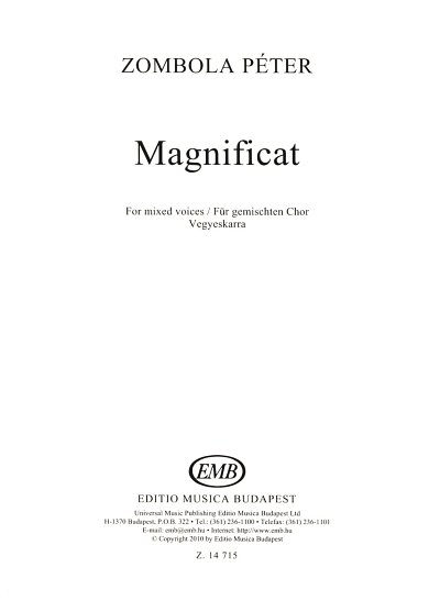 P. Zombola:  Magnificat, GCh4 (Chpa)