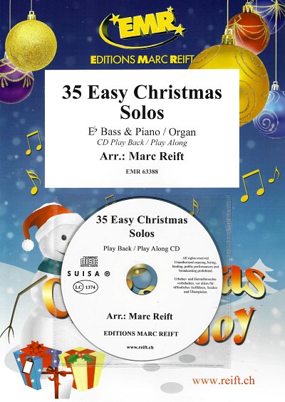 M. Reift: 35 Easy Christmas Solos, TbEsKlv/Org (+CD)