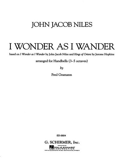 J.J. Niles: I Wonder As I Wander, HanGlo (Bu)