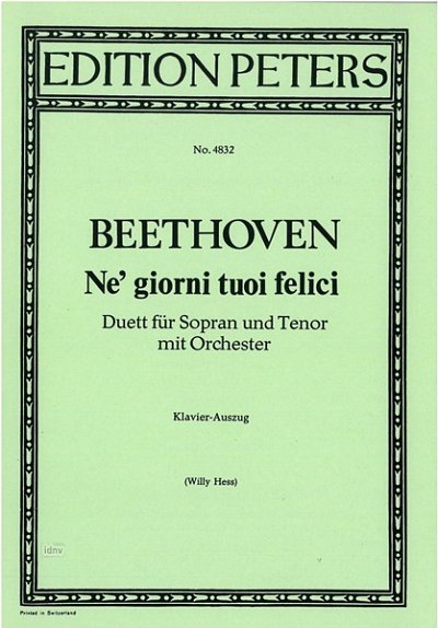 L. v. Beethoven: Ne' giorni tuoi felici (KA)