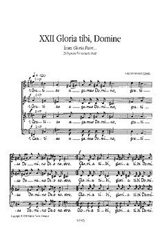 U. Sisask: Gloria Patri Opus 17/22 Gloria Tibi, D, Ch (Chpa)