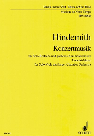 P. Hindemith: Konzertmusik op. 48  (Stp)