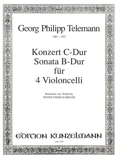 G.P. Telemann: Telemann für 4 Violoncelli, 4Vc