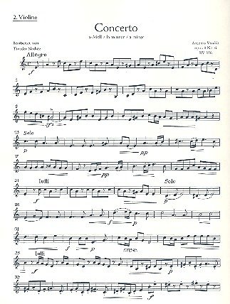 A. Vivaldi: L'Estro Armonico op. 3/6 RV 356 / PV 1  (Vl2)