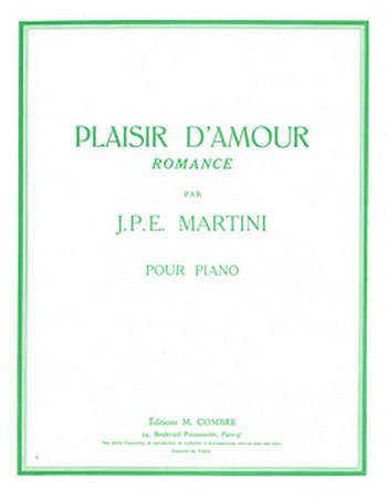 J. Martini: Plaisir d'amour, Klav