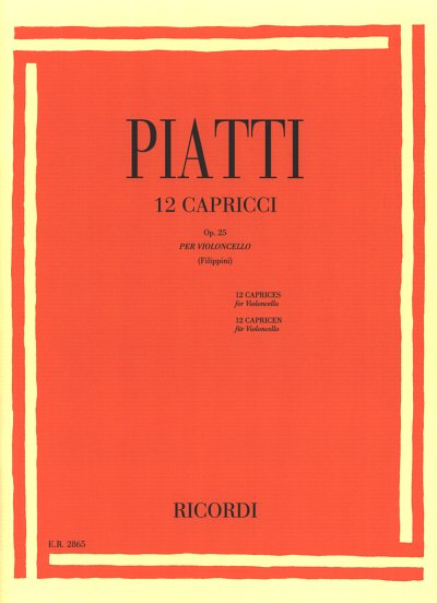 A. Piatti: 12 Capricen op. 25, Vc