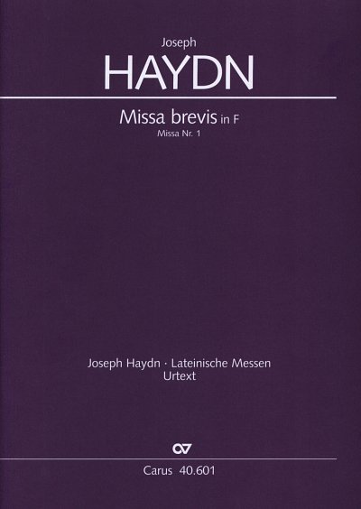 J. Haydn: Missa brevis in F Hob. XXII:1, 2GsGcjOrch (Part)