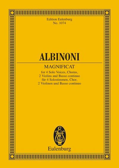 DL: T. Albinoni: Magnificat (Stp)
