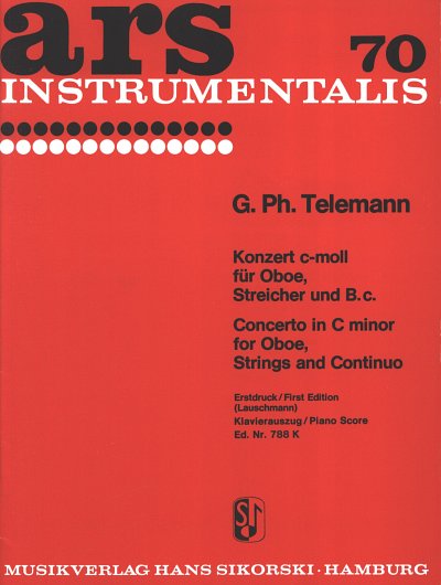 G.P. Telemann: Konzert C-Moll - Ob Str Bc