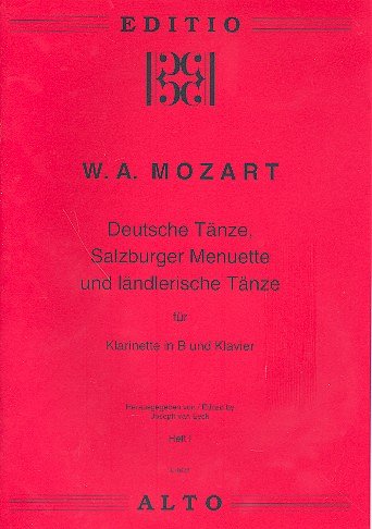 W.A. Mozart: Deutsche Taenze 1 Salzburger Menuette