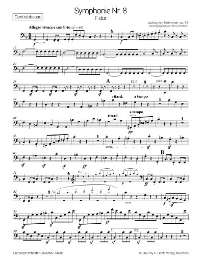 L. v. Beethoven: Symphonie Nr. 8 F-dur op. 93, Sinfo (KB)