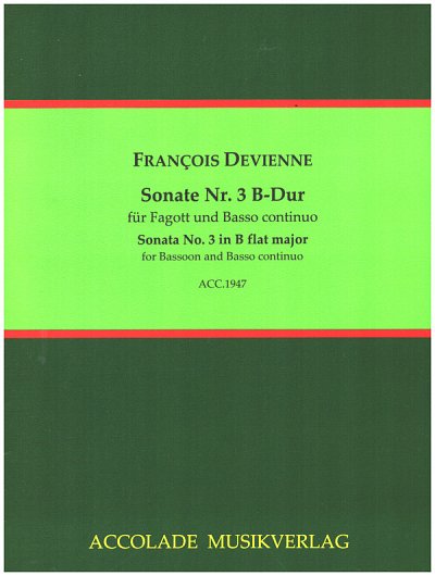 F. Devienne: Sonate Nr. 3 B-Dur, FagBc (Pa+St)