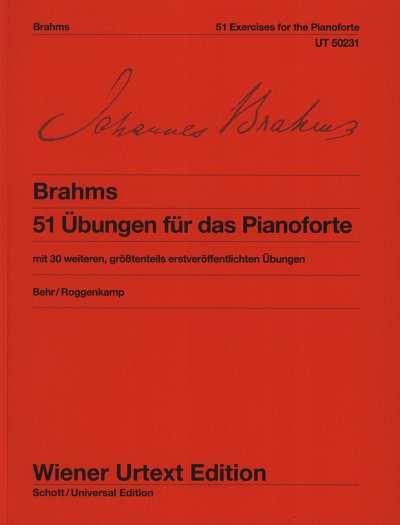 J. Brahms: 51 Uebungen fuer das Pianoforte WoO 6, Klav