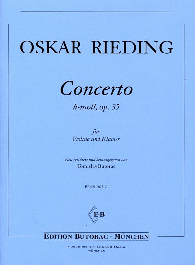 O. Rieding: Concerto h-Moll op. 35, VlKlav (KlavpaSt)