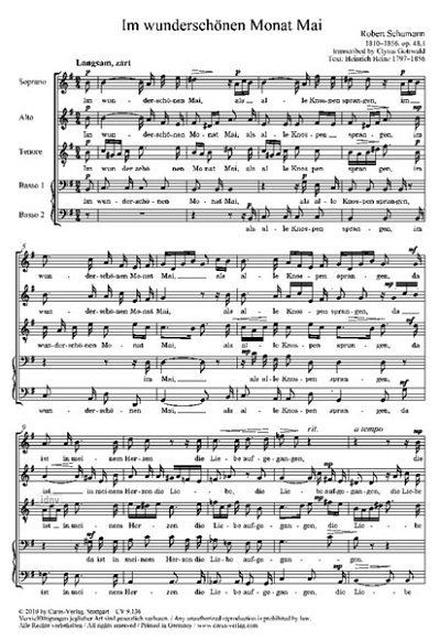 R. Schumann: 4 Gesaenge Aus Dichterliebe