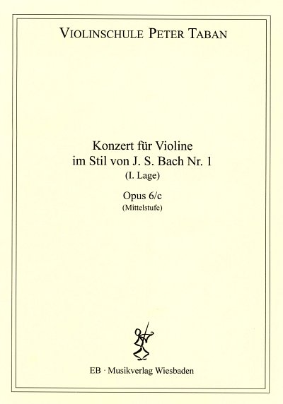 P. Taban: Konzert im Stil von J.S.Bach Nr.1 op.6c, VlKlav