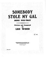 Leo Wood: Somebody Stole My Gal
