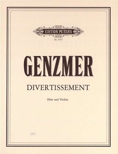 H. Genzmer: Divertissement für Flöte und Violine (1962)