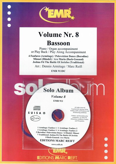 M. Reift: Solo Album Volume 08, FagKlav/Org (+CD)