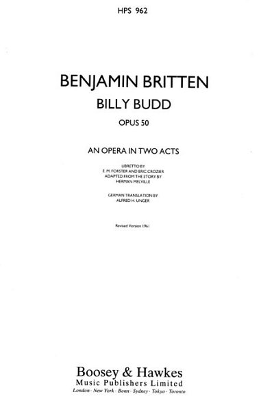 B. Britten: Billy Budd, GsGchOrch