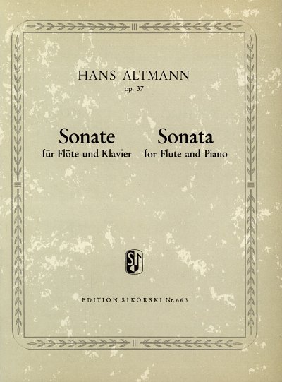 H. Altmann: Sonate für Flöte und Klavier op. 37