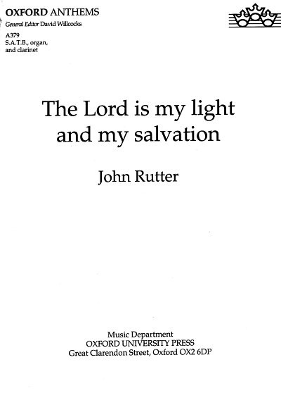 J. Rutter: The Lord Is My Light And My Salva, GchKlav (Chpa)