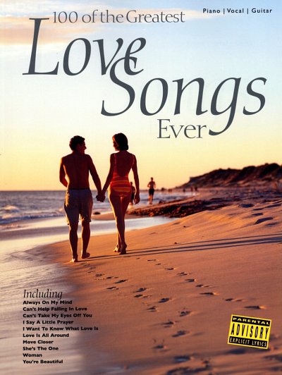 100 of the greatest Love Songs ever, GesKlaGitKey (SBPVG)
