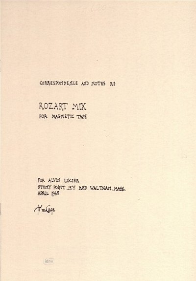 J. Cage: Rozart Mix